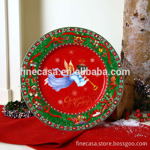 New Bone China Christmas Dinner Plate set